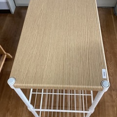 メタルラック(白)【町田市再生家具】252655の画像