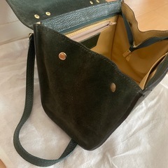 【定価20,000円】タグ付　MARCO BIANCHINI ショルダーバッグ モスグリーンの画像