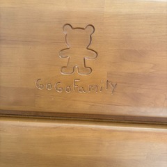 【美品】ベビー、子供用タンス　ナチュラルカラーの画像