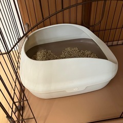 デオトイレ　猫砂付き　中古の画像