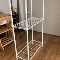 メタルラック(白)【町田市再生家具】252654の画像