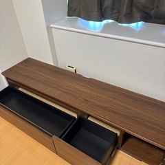 【お譲り先決定】LOWYA ［幅180］テレビ台日本製ローテレビ台　テレビボードの画像