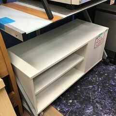 IKEA     テレビ台　コーヒーテーブル　キャスター付き　ホワイト　中古品の画像