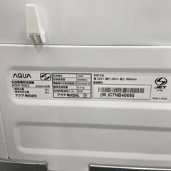 AQUA 5.0kg全自動洗濯機【リサイクルフカツ岡崎倉庫店】251213SM-2の画像