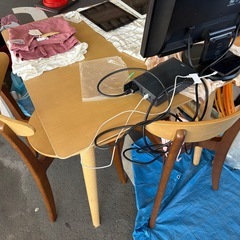 Francfranc ダイニングテーブル セット 椅子2脚の画像