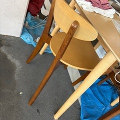 Francfranc ダイニングテーブル セット 椅子2脚の画像