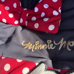 ディズニー ミニー 車用 後部座席シートカバー 2席分 現状渡しの画像