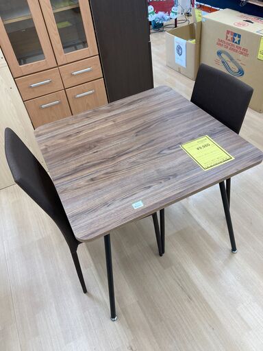 A-839【リユースのサカイ野々市店】ジモティ来店特価‼ ２人用ダイニングセット 木製 木目調 ブラウン クリーニング済み