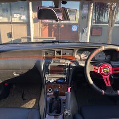 ローンは毎月23,100円～　日産　ローレル　クラブSターボタイプX　即ドリ仕様　５速ＭＴ載替公認取得済　タイベル交換済☆ＨＰＩ前置インタークーラー　ＡＰＥＸｉエアクリ☆車高調　フルバケットシート　社外マフラー☆ＭＯＭＯディープコーンステアリングの画像