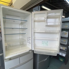 【リサイクルサービス八光】2012年製　パナソニック Panasonic 冷蔵庫（426L・右開き） クリアグレー NR-ETR436-Hの画像