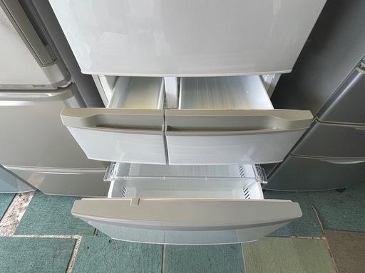 【リサイクルサービス八光】2012年製　パナソニック Panasonic 冷蔵庫（426L・右開き） クリアグレー NR-ETR436-H