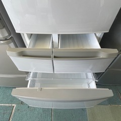 【リサイクルサービス八光】2012年製　パナソニック Panasonic 冷蔵庫（426L・右開き） クリアグレー NR-ETR436-Hの画像