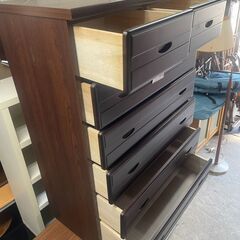 リサイクルショップどりーむ天保山店　No4906 タンス　衣類収納　６段の画像