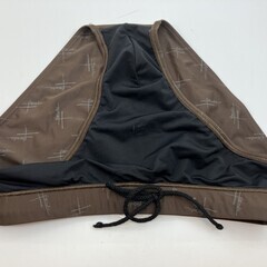 HERMES エルメス メンズ 水着 競泳水着 競パン ブラウン 総柄 ロゴ入り サイズL 正規品の画像