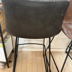 【土日限定】バーチェア　カウンターチェア　二脚の画像