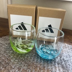 ペア琉球ガラス　アディダス