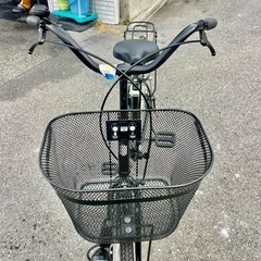 美品！26インチシティタイプ自転車 ブラック 【大阪吹田・整備済み】の画像