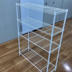 メタルラック（白）【町田市再生家具）252656の画像