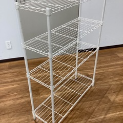 メタルラック（白）【町田市再生家具）252656の画像