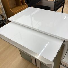 A-847【リユースのサカイ野々市店】ジモティ来店特価‼ レンジ台 木製 ホワイト クリーニング済みの画像