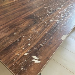 テーブル　センターテーブル　茶色　傷ありの画像