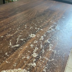 テーブル　センターテーブル　茶色　傷ありの画像