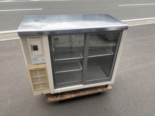 ■中古品 ホシザキテーブル型冷蔵ショーケース RTS-90STB2 2013年 150L 900ｘ450ｘ800ｍｍ 動作問題なし■