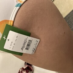 Kate Spade ケイトスペード 未使用 タグ付き ビキニ ボトム オレンジ フルーツ柄 XS 着画ありの画像