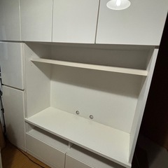 鏡面ホワイトハイテレビボードの画像