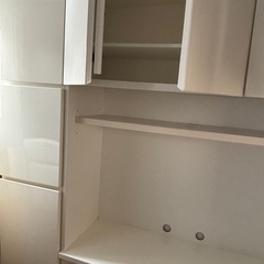 鏡面ホワイトハイテレビボードの画像