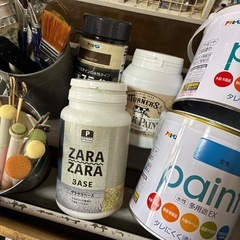 ペンキ類　ハケ　ハンドメイドなどに未使用品有りの画像