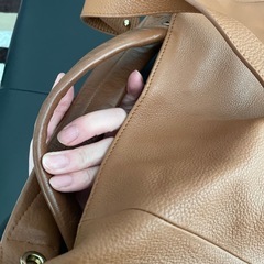 キャメル　バッグの画像