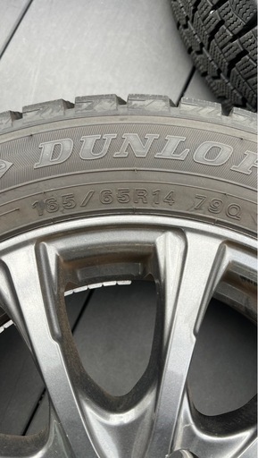 美品　スタッドレスタイヤ　ホイール付　165/65R14 79Q DUNLOP WINTER MAXX