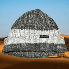 ★Columbia ニット帽・新品・ グレー系 ストライプ・コロンビア★の画像