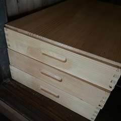 餅つき用　番重(蓋付き)6個セットの画像