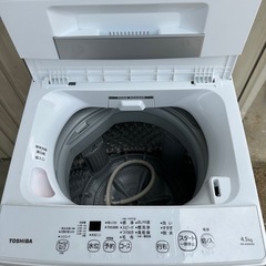 洗濯機 4.5kg 2022年購入の画像