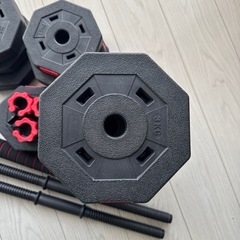 【美品！】ダンベル　繋げてベンチプレスも可能！の画像