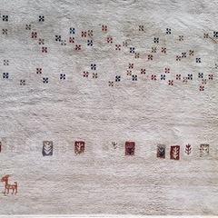 ギャべ風ラグ フロアマット 190×133  の画像