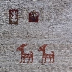 ギャべ風ラグ フロアマット 190×133  の画像