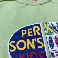 PERSON'S KIDS 薄い緑色 長袖Tシャツ　90の画像