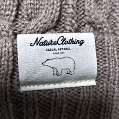 未使用に近い・Nadia's Diary ニット帽 ブラウン・ベージュの画像