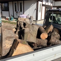 コロ薪(桜樫欅軽トラ満杯)の画像