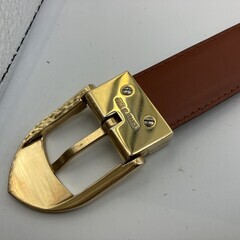 ルイヴィトン サンチュール クラシック ベルト ブラウン エピ系 ゴールド金具 size110/44 CT1908 made in France メンズ レディースの画像