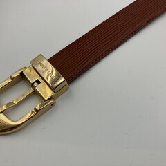 ルイヴィトン サンチュール クラシック ベルト ブラウン エピ系 ゴールド金具 size110/44 CT1908 made in France メンズ レディースの画像