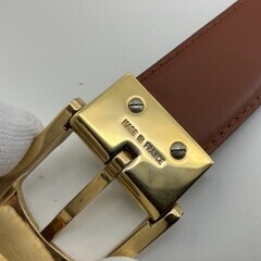ルイヴィトン サンチュール クラシック ベルト ブラウン エピ系 ゴールド金具 size110/44 CT1908 made in France メンズ レディースの画像