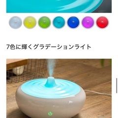 超音波 加湿器アロマ超音波加湿器 ウズミスト SMHM-001の画像