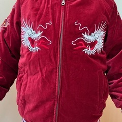 刺繍入り　ベロアスカジャンの画像