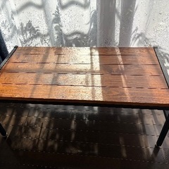木目✖️アイアン ローテーブルの画像