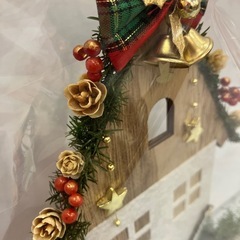 ハンドメイド　シープホーンクリスマスオブジェ　一点物の画像