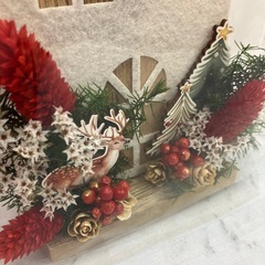 ハンドメイド　シープホーンクリスマスオブジェ　一点物の画像